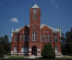 Baker County Courthouse in Macclenny Florida, county seat and government cente