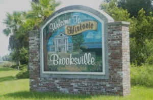 Brooksville, Florida welcome sign