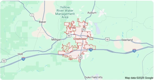 Crestview, Florida Map