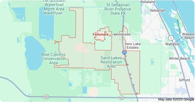 Map of Fellsmere, Florida