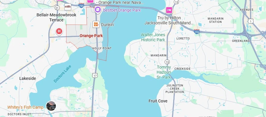 Map of Orange Park, Florida