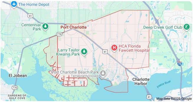 Map of Port Charlotte