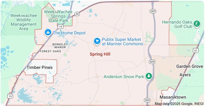 Spring Hill map