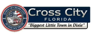 Image of the Cross City, Florida city sign.