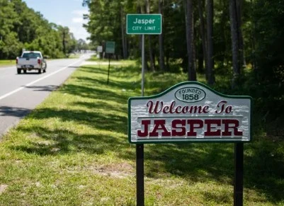 Image of the Welcome to Jasper, Florida road sign