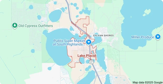 Map of Lake Placid