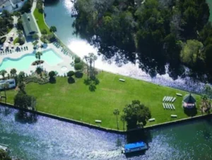 Overhead image of a golf course in Lecanto, Florida