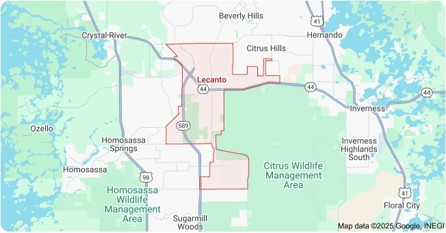 Map of Lecanto, Florida
