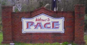 Welcome to Pace, Florida sign