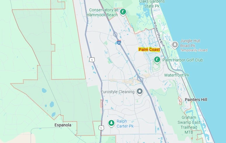 Map of Palm Coast, Florida