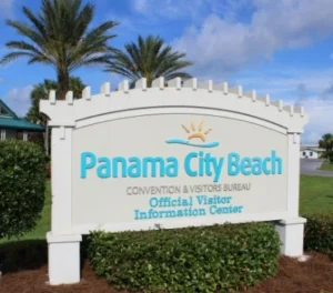 Image of the Welcome to Panama City Beach, Florida sign.