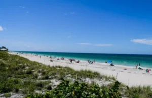 Manasota Key Beach Englewood Florida, pristine unspoiled barrier island Gulf beaches