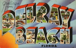 Delray Beach Florida substantial senior population 15,400 retirees 22% high upper-middle-class coastal retirement