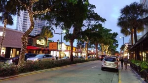 Las Olas Boulevard Fort Lauderdale Florida famous dining shopping middle-class coastal urban retirement