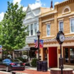 Historic downtown Leesburg Florida charming lakefront district county seat working-class retirement community