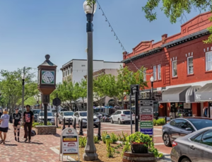 Historic downtown Sanford Florida RiverWalk waterfront Magnolia Avenue district county seat working-class retirement