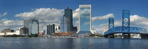 Jacksonville Florida largest city by area 840 square miles continental US massive urban middle-class retirement