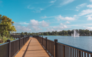 Lake Concord Casselberry Florida centerpiece lakefront waterfront middle-class suburban retirement 5000 seniors