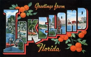 Lakeland Florida largest Polk County city 110,000 population urban hub middle-class regional center retirement