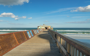 Port Orange Florida coastal exposure Atlantic Coast hurricane vulnerability middle-class suburban $58,000 income