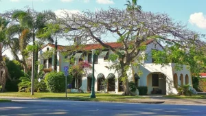 Miami Shores Florida tree-lined streets extensive canopy upper-middle-class village retirement 2,530 seniors