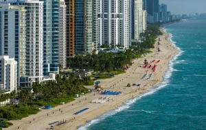 Sunny Isles Beach Florida severe Atlantic barrier island exposure dual storm surge threat Intracoastal Atlantic Ocean